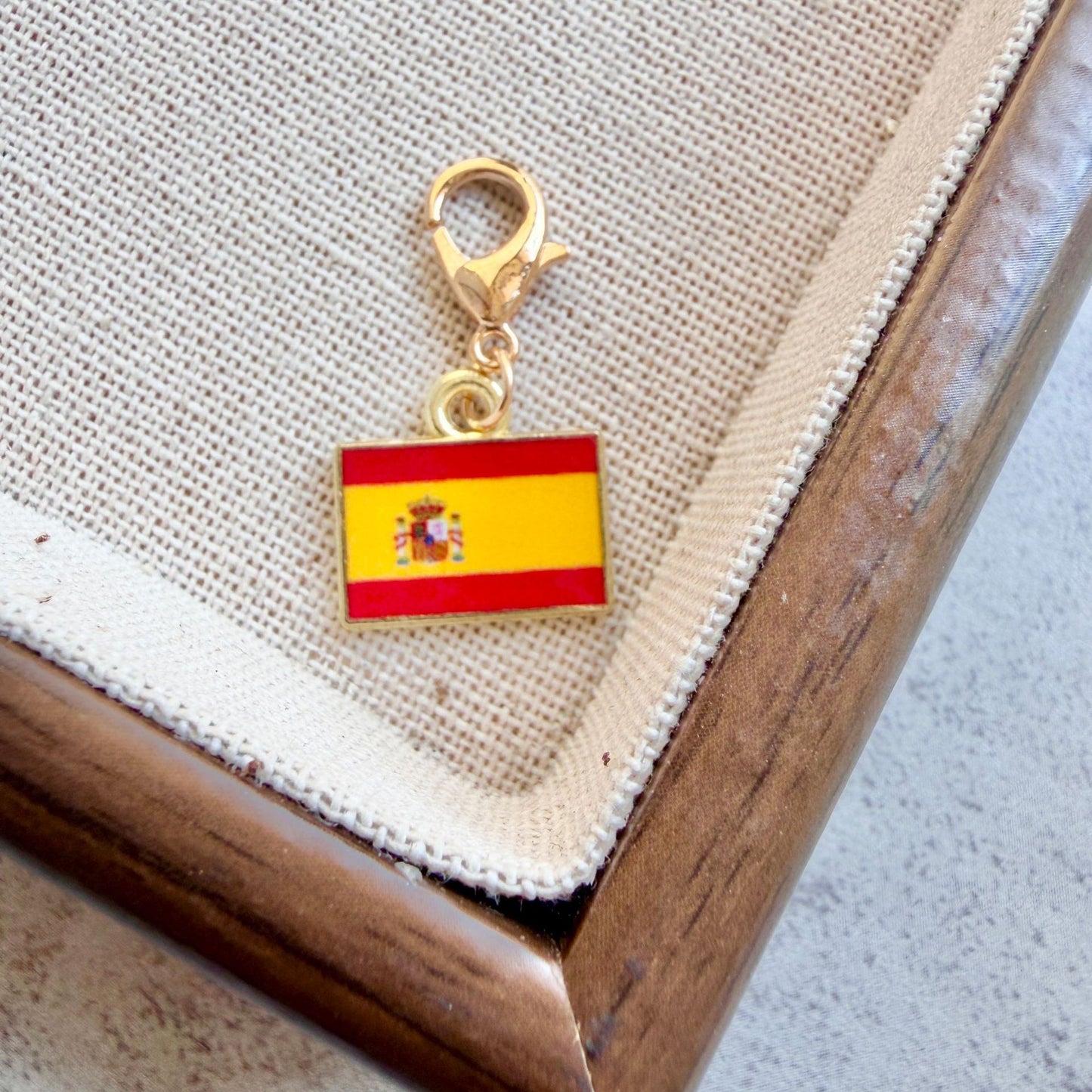 Enamel Flag Keychain Pendant
