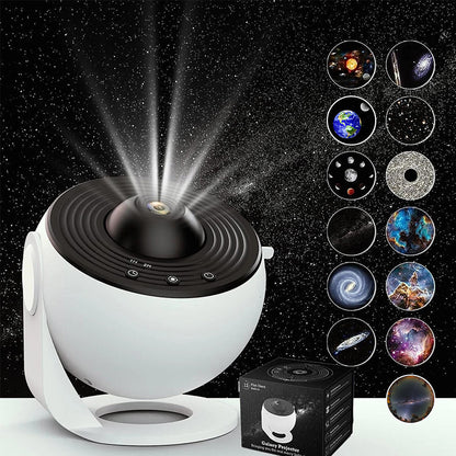 Galaxy Star Projector Lamp with HD Film