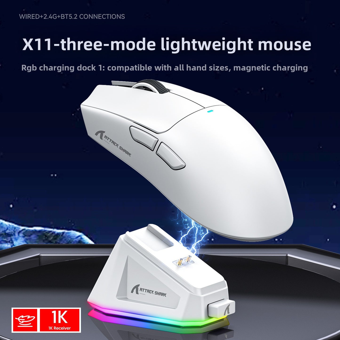 Attack Shark X11 Lightweight Wireless Gaming Mouse
