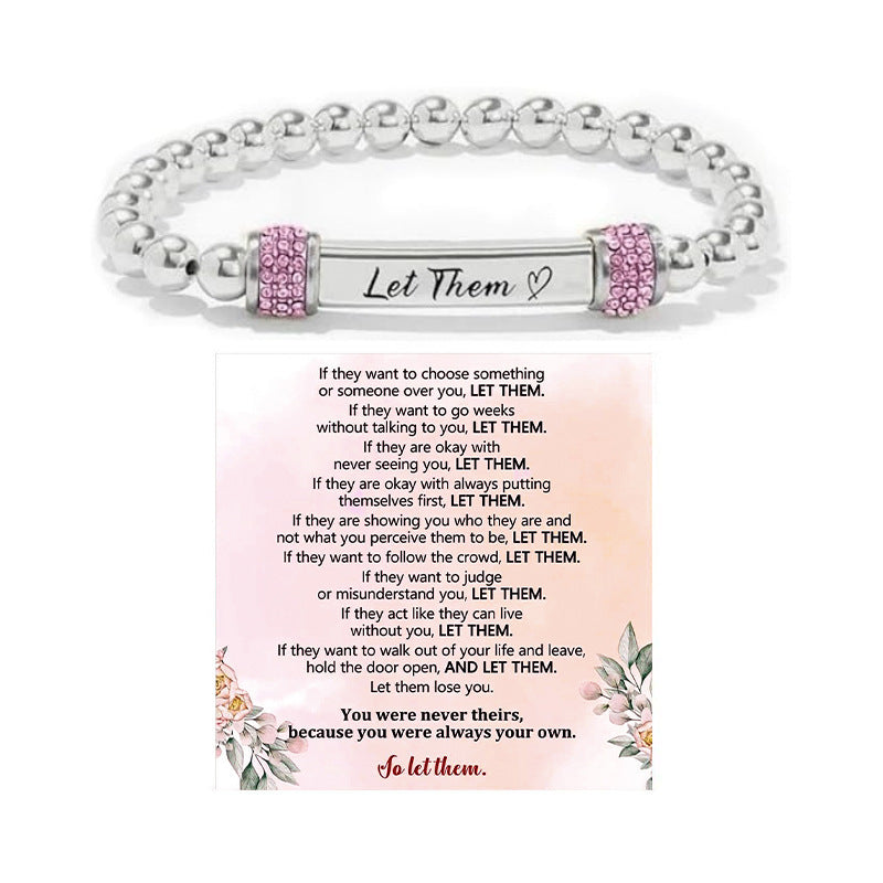 Stainless Steel Engraved Elastic Bracelet