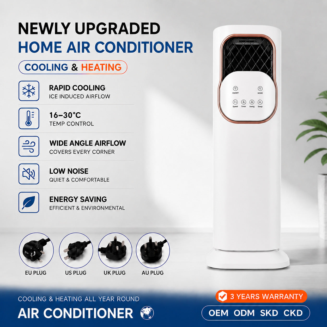 Smart Heating And Cooling Fan With 4L Humidifier