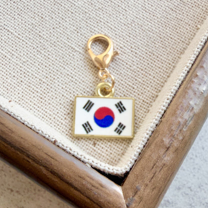 Enamel Flag Keychain Pendant