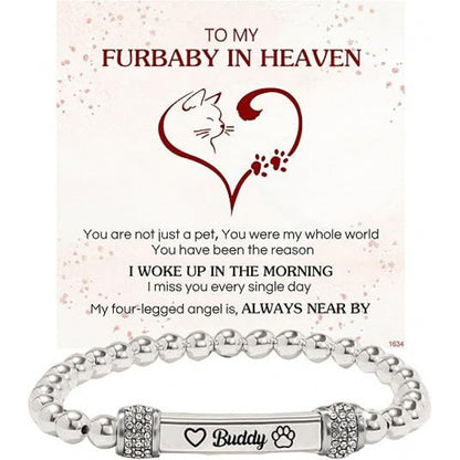Stainless Steel Engraved Elastic Bracelet