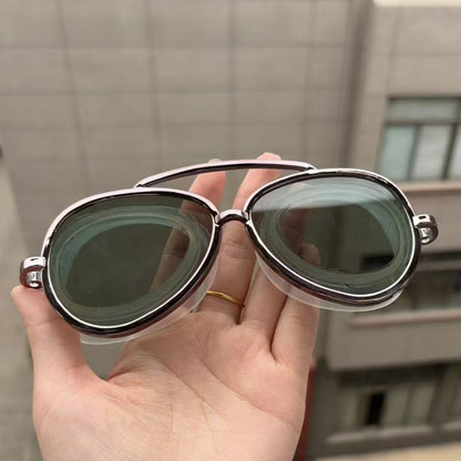 Full-view anti-fog swimming goggles