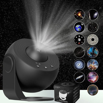 Galaxy Star Projector Lamp with HD Film