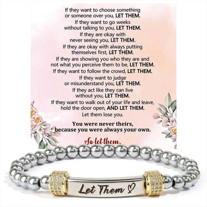 Stainless Steel Engraved Elastic Bracelet