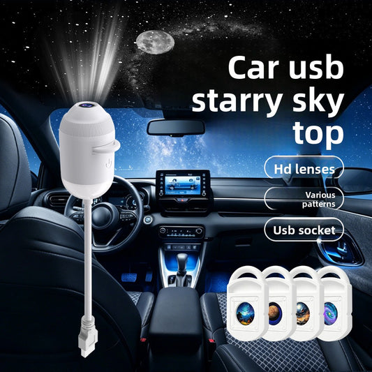 Starry Sky LED Projection Lamp – Static & Dynamic Modes