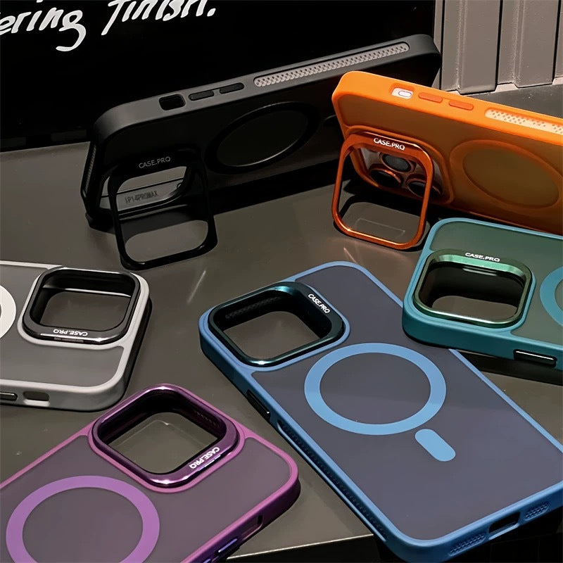 Skin-Like Matte Magnetic Lens Holder Cooling Lens Film Phone Case