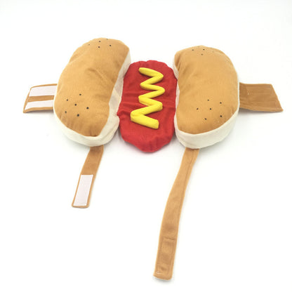 Cartoon Hamburger Pet Costume for Dogs and Cats