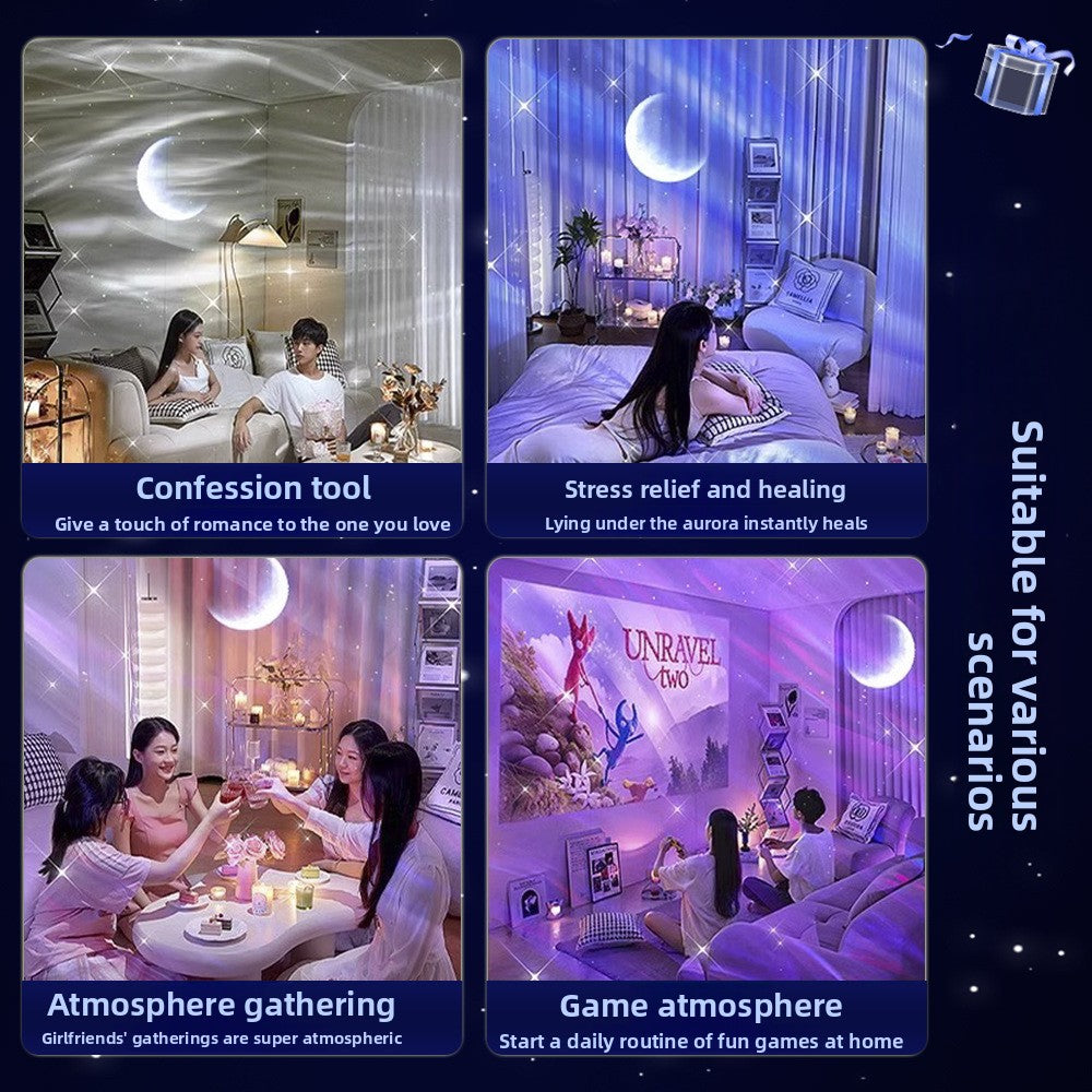 Bluetooth Aurora Projection Night Light