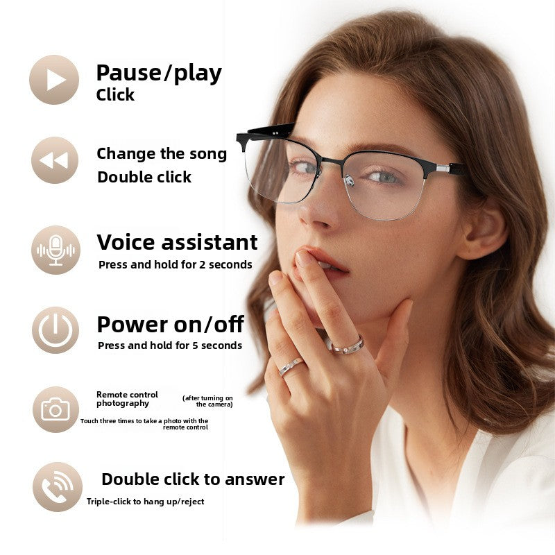 AI Translation Smart Glasses With Bluetooth Audio