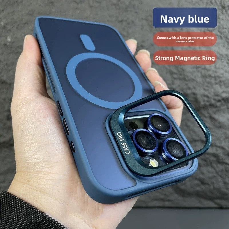 Skin-Like Matte Magnetic Lens Holder Cooling Lens Film Phone Case