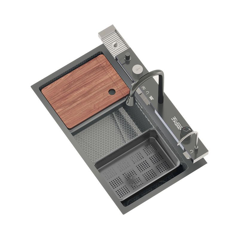 Stainless Steel Multifunctional Kitchen Sink with Digital Display