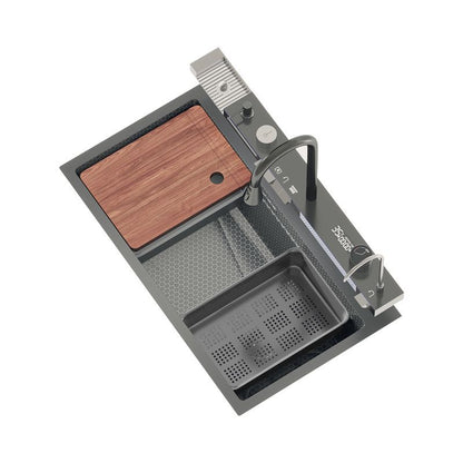 Stainless Steel Multifunctional Kitchen Sink with Digital Display