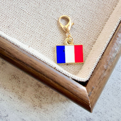 Enamel Flag Keychain Pendant