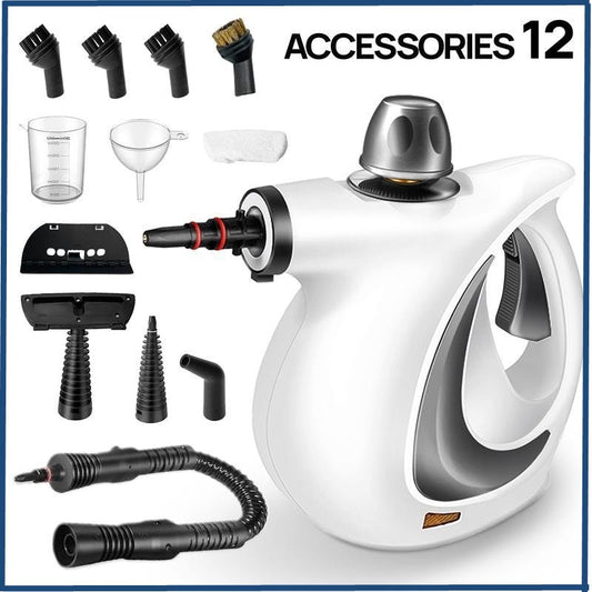 High Pressure Steam Cleaner With 12-Piece Accessory Kit