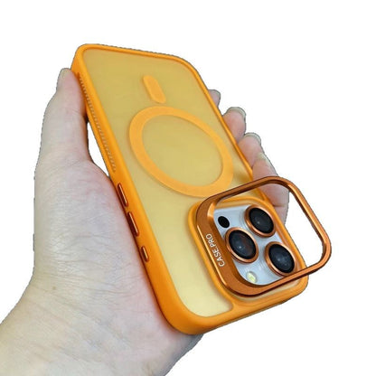 Skin-Like Matte Magnetic Lens Holder Cooling Lens Film Phone Case