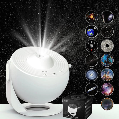 Galaxy Star Projector Lamp with HD Film