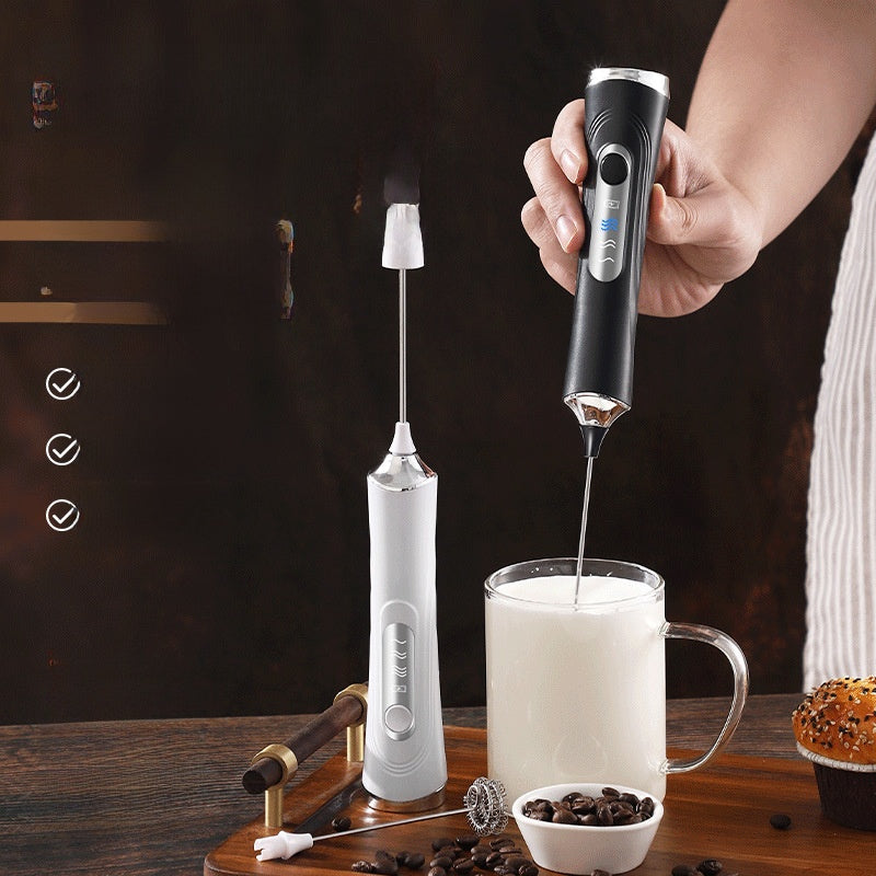 Household Handheld Egg Liquid Frother, Coffee Milk Frother, Electric Milk Mixer, Cream whipper.