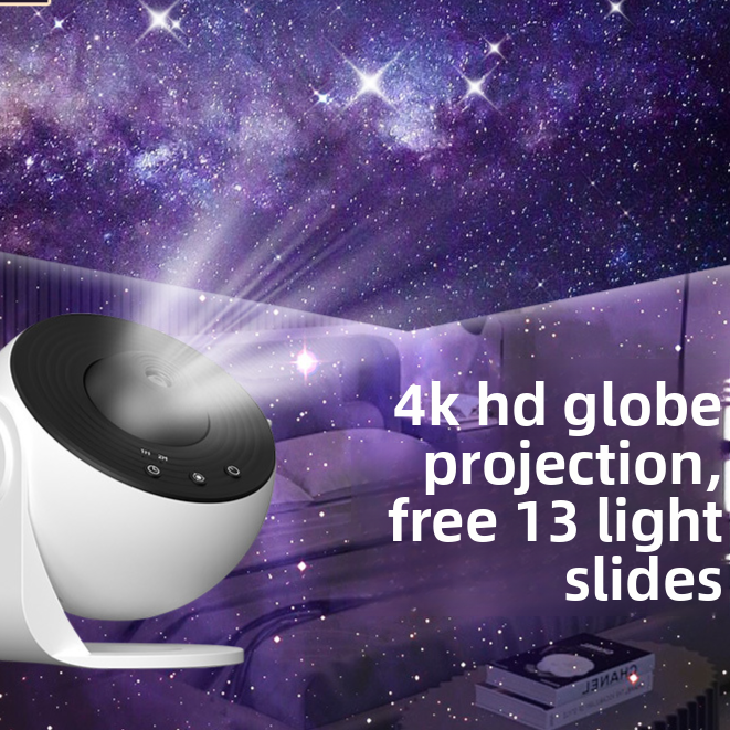 Galaxy Star Projector Lamp with HD Film