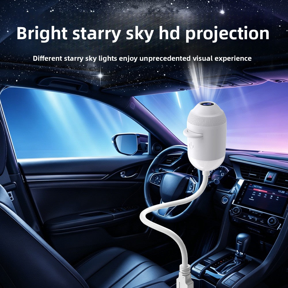 Starry Sky LED Projection Lamp – Static & Dynamic Modes