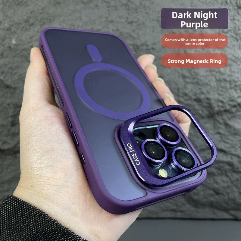 Skin-Like Matte Magnetic Lens Holder Cooling Lens Film Phone Case