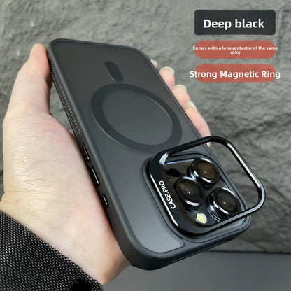Skin-Like Matte Magnetic Lens Holder Cooling Lens Film Phone Case