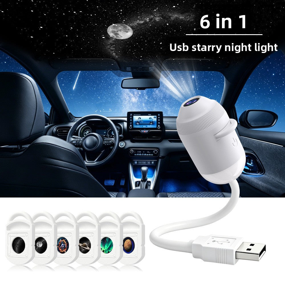 Starry Sky LED Projection Lamp – Static & Dynamic Modes